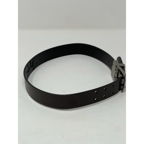 Tony Hawk Leather Belt Small 22" - 24" Boys Small Buckel Double Prong Reversible - Picture 6 of 10